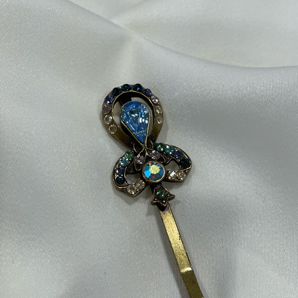 Michal Negrin Hairpin with Blue Gems